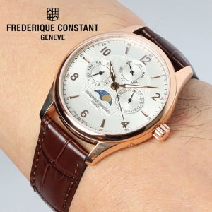 독일산 리오스 가죽줄+프레드릭콘스탄트 FC-265S5B4 클래식 쿼츠 문페이즈 백화점AS