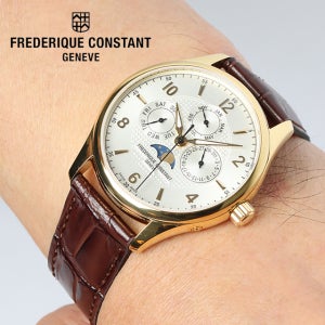 독일산 리오스 가죽줄+프레드릭콘스탄트 FC-265S5B5 클래식 쿼츠 문페이즈 백화점AS