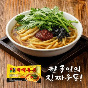 우불식당 즉석우동 봉지 라면 4EA
