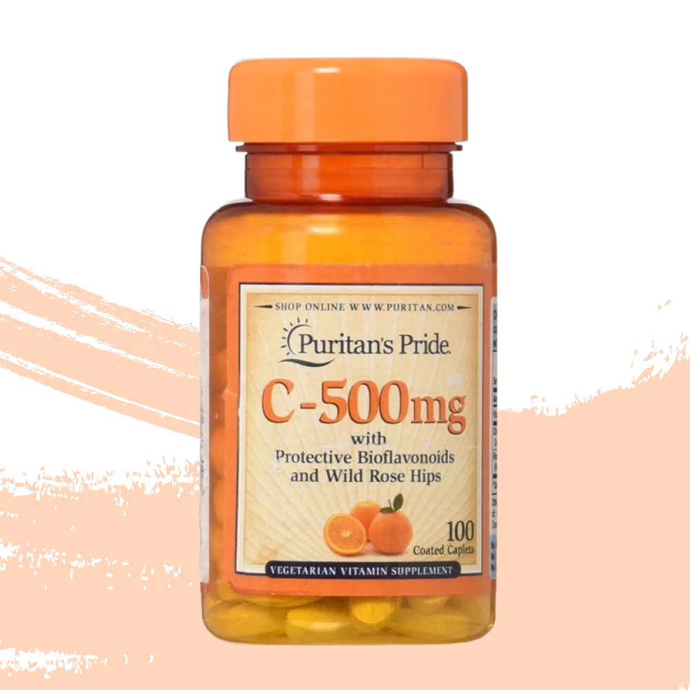 퓨리탄프라이드 <b>비타민 C500mg</b> 바이오플라보노이드 로즈힙 100정