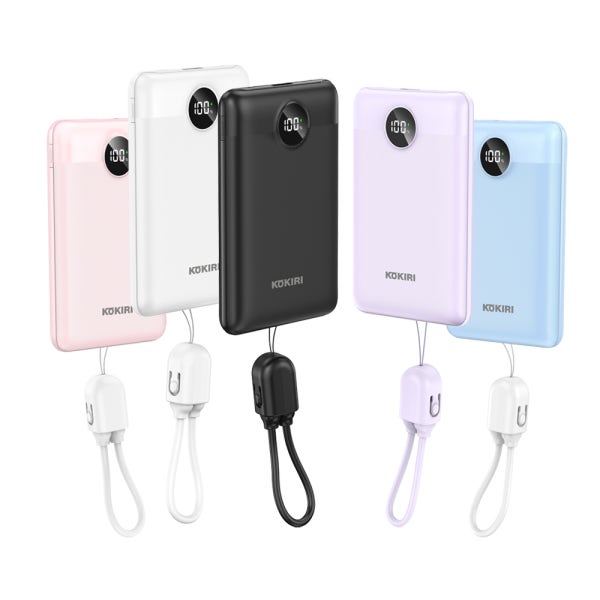 코끼리 10000mAh 보조배터리 미니 슬림 대용량 C타입 고속 비행기 경량 휴대용 스트랩