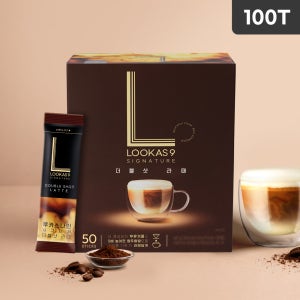 [정기구독] 루카스나인 시그니처 더블샷라떼 50개입, 2개