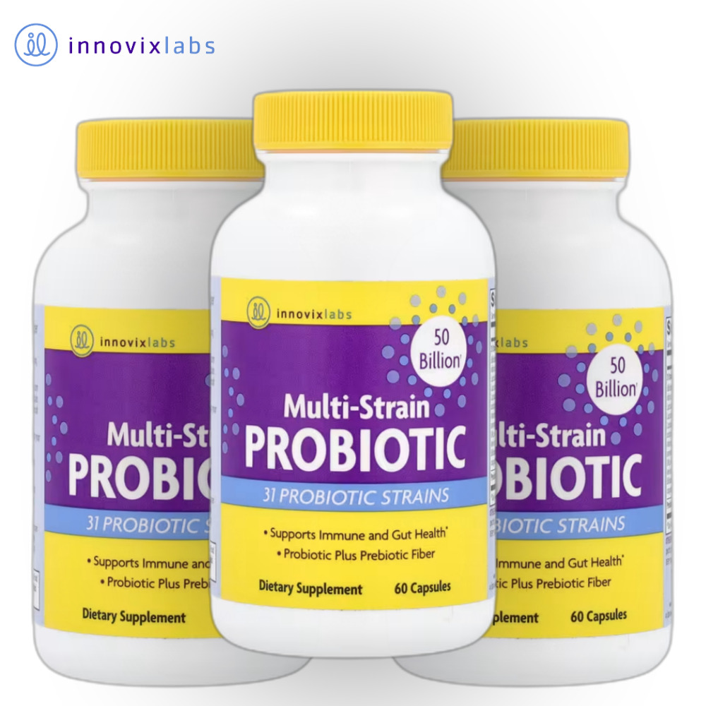 이노빅스랩스 <b>멀티 스트레인 프로바이오틱</b> 50빌리언 60캡슐 3개