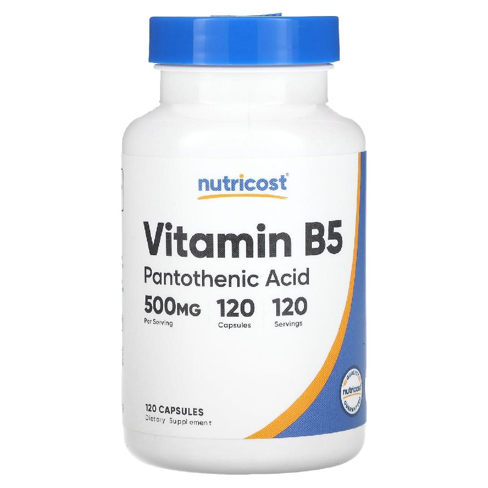 Nutricost 비타민B5 판토텐산 500mg 캡슐120정