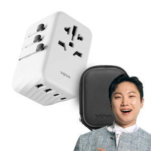 보바 35W 5포트 해외 여행용 멀티 어댑터+파우치 세트