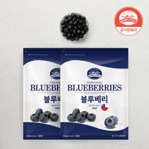베리필드 냉동 블루베리 세척 손질 무첨가 칠레산 1kg, 2개