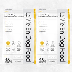 라비앙독 강아지 사료 가수분해 피부 눈물 알러지 개 애견 연어와오리, 4.8kg, 2개