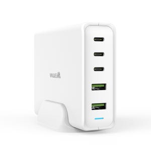 밸류엠 110W PD 3.0 PPS 5포트 멀티 초고속 충전기 퀵차지 노트북 휴대폰 충전
