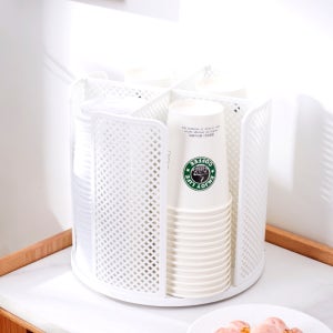 그란데로자 회전 종이컵 디스펜서 카페물품 종이컵 수거함 거치대 홀더 보관함 개업선물