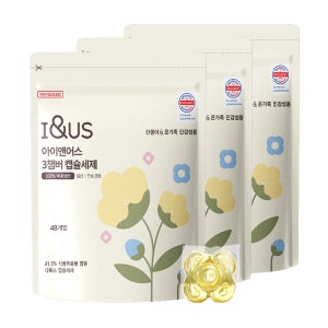 아이앤어스 아기 캡슐세제 48개입 3개 향기좋은 중성 세탁세제 올인원 고농축 알러지프리