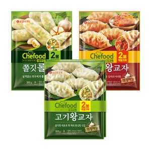 쉐푸드 만두 3종 12개 기획 (고기4개+김치4개+쫄깃4개)