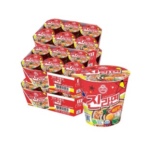 오뚜기 진라면 컵라면소컵 매운맛 65g 24개