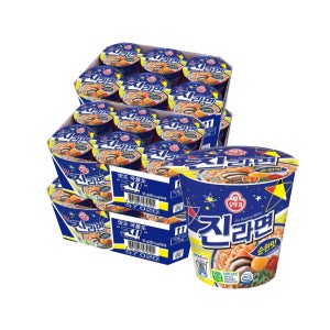 오뚜기 진라면 컵라면소컵 순한맛 65g 24개