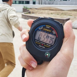 휴대용 목걸이 스톱워치 카운트다운 타이머 시계 축구 육상 스포츠 스탑워치