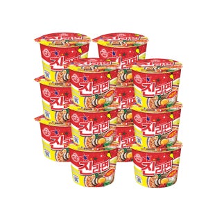 오뚜기 진라면 매운맛 컵라면 110g 12개 한박스