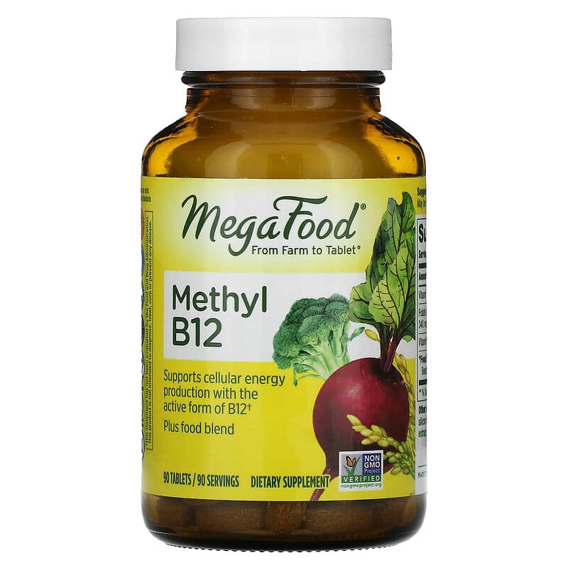 MegaFood 메틸 <b>비타민B12</b> 90정