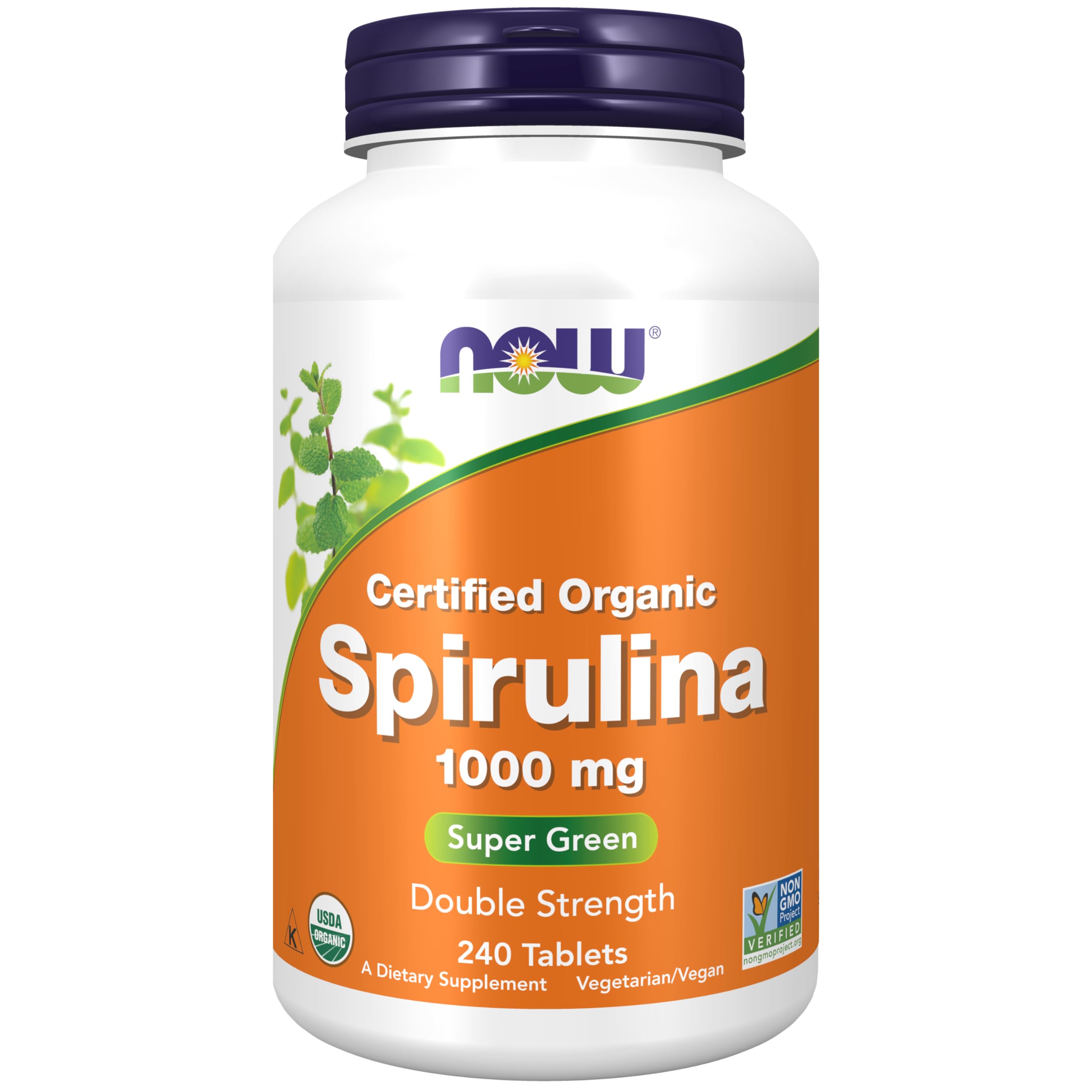 <b>나우푸드 스피루리나</b> 스피룰리나 1000mg 240정 Spirulina