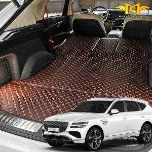 GV80 페이스리프트 트렁크매트 5인승 일체형 가죽 차박 매트 쿠페 용품