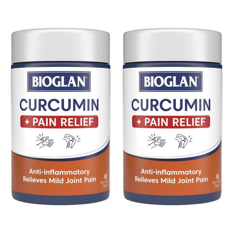 <b>바이오글랜</b> 커큐민 페인 릴리프 강황 50정 2팩 (호주) Bioglan Curcumin