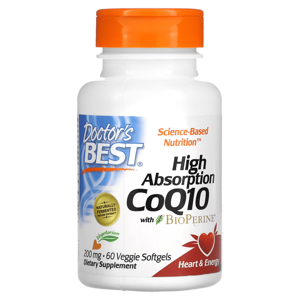 닥터스베스트 <b>코큐텐</b> CoQ10 <b>위드 바이오페린</b> <b>200mg</b> 코엔자임 60캡슐
