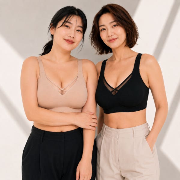 에이투에프 패드 일체형 빅사이즈 브라 큰컵 스포츠 처진가슴 노와이어 심리스 속옷