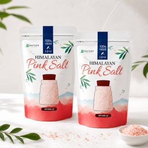 소금자리 히말라야 핑크솔트 1kg+1kg 소금차 천연 미네랄 소금