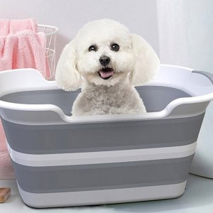 강아지 고양이 반려동물 접이식 목욕 욕조 대형 소형