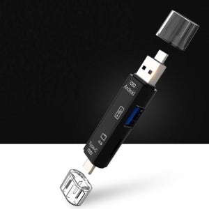c타입 otg 리더기 usb 3가지 타입 포트 핸드폰 PC 연결 usb