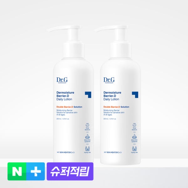 [슈퍼적립][1+1] 닥터지 더모이스처 배리어.D 데일리 로션 200mL