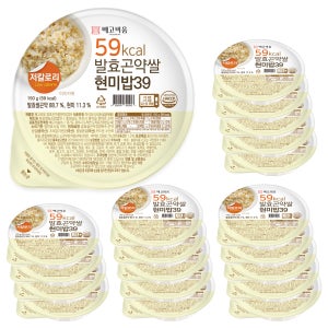 빼고비움 최저 칼로리 100g당 39kcal 발효곤약쌀현미밥39 150g, 20개