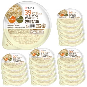 빼고비움 최저 칼로리 100g당 39kcal 발효곤약쌀현미밥39 150g, 20개