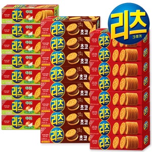 동서식품 리츠 샌드위치 크래커 3종 혼합 24개 세트 오리지날 80g 8개 어니언 73g 8개 초코샌드 77g 8개