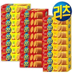 동서식품 리츠 샌드위치 크래커 3종 혼합 24개 세트 오리지날 80g 8개 레몬샌드 96g 8개 치즈샌드 96g 8개