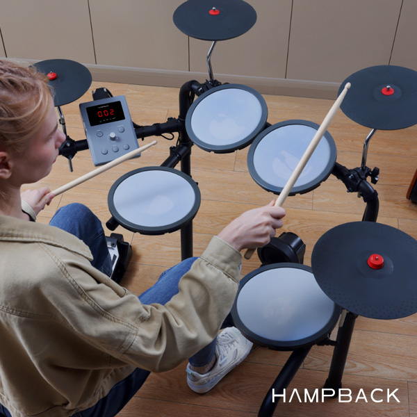 HAMPBACK 햄프백 MK-0 PLUS 입문용 연습용 전자드럼 셋트