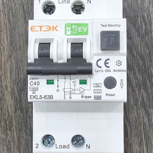 RCD B타입 EKL5-63B RCBO 잔류 전류 작동 회로차단기 B타입 단상 과전류차단 전기차차단기