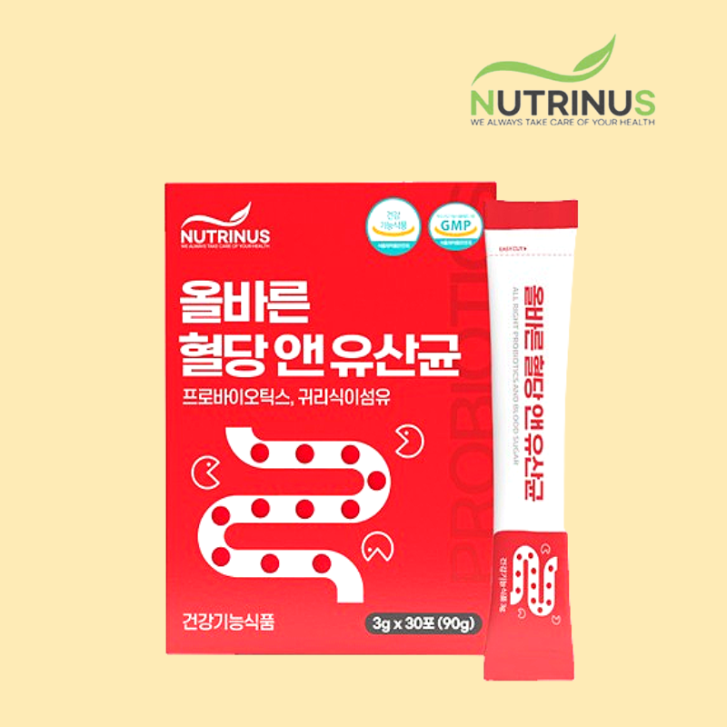 혈당유산균 <b>프로바이오틱스</b> 뉴트리너스 30포
