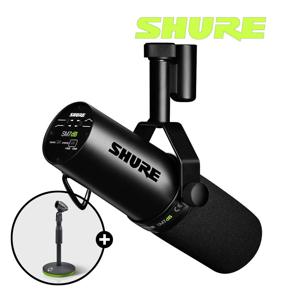 SHURE SM7DB 슈어 레코딩용 SM7B 유선 마이크 +빌트인 프리앰프