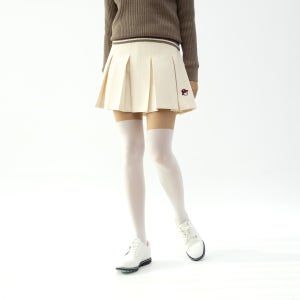 여성 겨울 골프 치마 플리츠 스커트 WOOLPLEATSKIRT