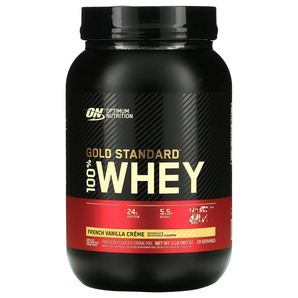 <b>옵티멈 뉴트리션</b> 골드 스탠다드 100% WHEY 프로틴 파우더 프렌치 바닐라 크림 907g