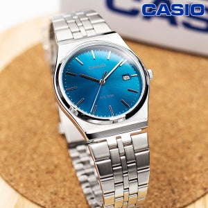 카시오 MTP-B145D-2A2VDF 정품 보증서 제공 빈티지 레트로 아날로그 메탈 시계