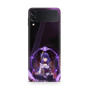 갤럭시 Z플립4 원신 케이스 라이덴쇼군 1번