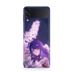 갤럭시 Z플립4 원신 케이스 라이덴쇼군 라이덴쇼군 1번