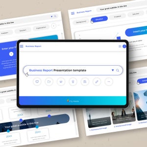 웹 브라우저 비즈니스 보고서 파워포인트 PPT 템플릿 (웹디자인, 제안서, 사업계획서, 기획, 프로젝트, 컨셉)