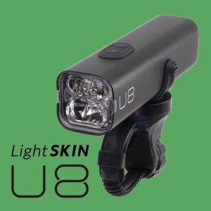 (국산) LightSKIN 라이트스킨 자전거전조등 U8 1000루멘 라이트 하이빔 로우빔 대용량배터리