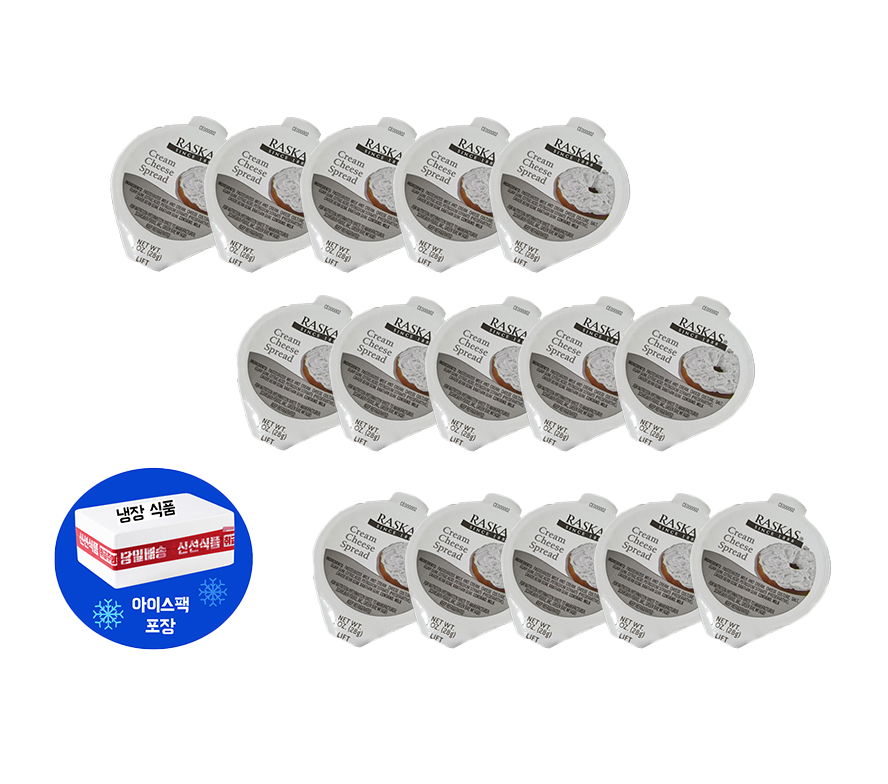 코스트코 RASKAS 라스카스 크림치즈 스프레드 28g x18개 (소분)