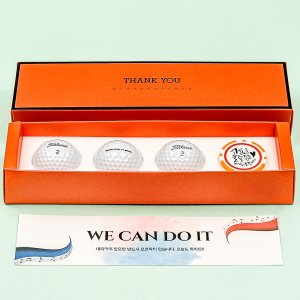 타이틀리스트 골프공 프로 v1 롱3구 볼마커클립 홀인원 선물 진심 한줄 인사장 손편지 카드