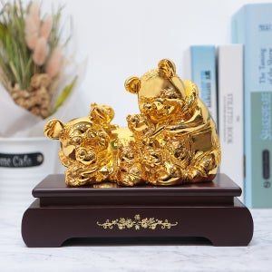 돈들어오는 골드도금 돼지 장식품 집들이선물 개업선물