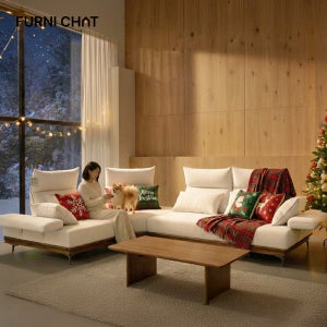 퍼니챗 헤라 5인용 코너형 아쿠아텍스 이지클린 기능성 코모도 패브릭 원목 스윙 소파