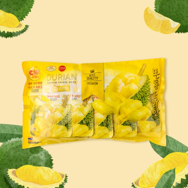 무설탕 태국 건두리안 건 두리안 말린 동결건조 칩 제로슈가 (20g 5개)