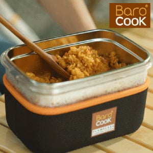 바로쿡 발열 도시락 용기 비화식 850ml